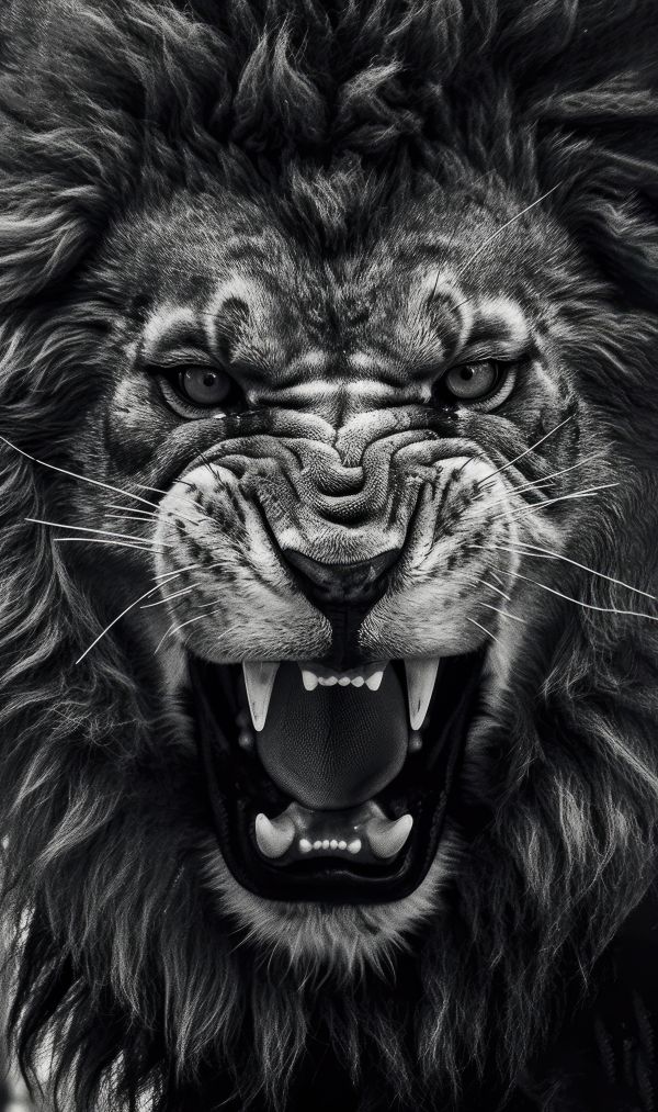 Angry Lion Face Free Image