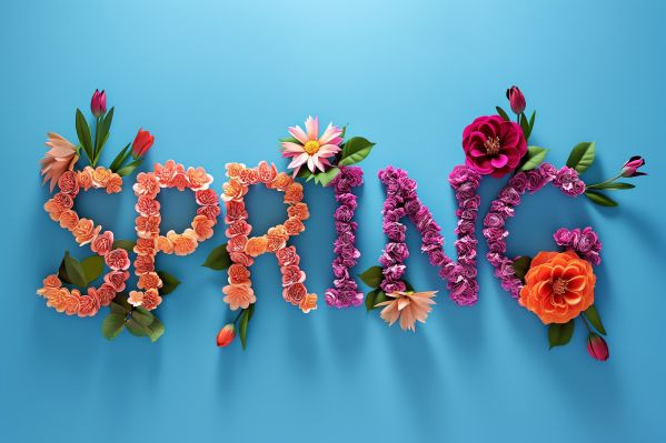 Beautiful Spring Lettering Free Image