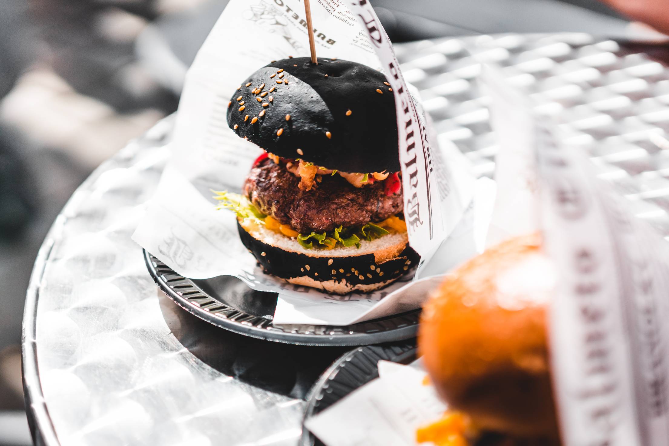 Black Burger Free Photo