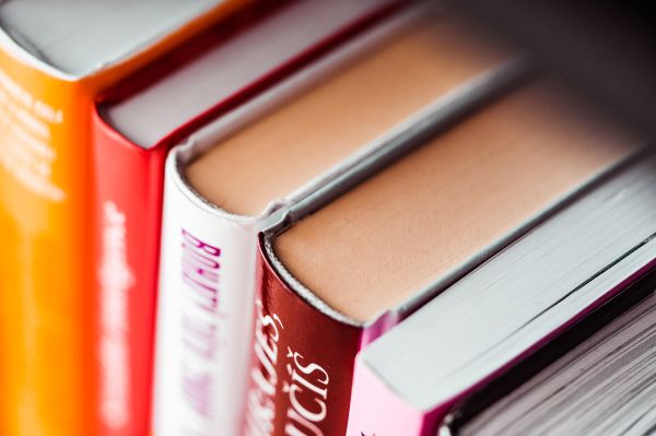 Books in Shelf Close Up Free Photo