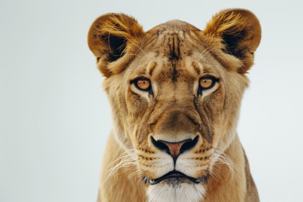 Close-Up Portrait of a Lioness Free Image