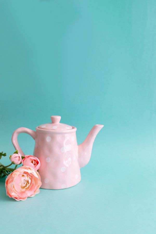Colorful Vintage Teapot Tea Time Free Photo