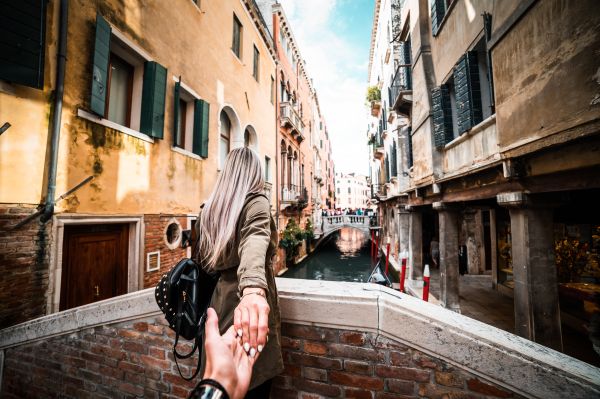 Couple in Venice, Italy Travel Free Photo