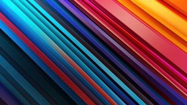 Diagonal 3D Colored Stripes Background Free Image