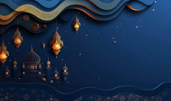 End of Ramadan Background for Greeting Cards Free Image