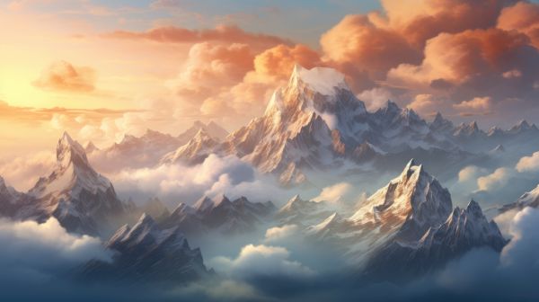 Fantasy Mountain Scenery Free Image