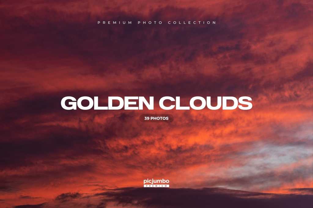 Golden Clouds Photo Collection