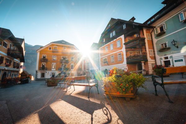 Hallstatt Square, Austria Free Photo