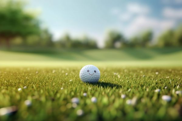 Happy Golf Ball Golf Course Free Image