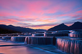 Stepped Waterfall Group at Sunrise