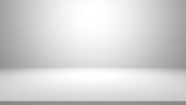 White gray gradient room background