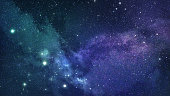 Space Stars, Nebula, Universe Background