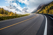 Mountain Road in Autumn