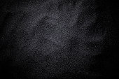 Close-up of black sand wave pattern texture background