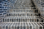 Stairs on the Great Wall in Beijing, China