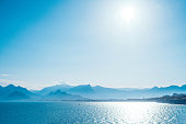 Sea and mountains landscape view near Antalya, Turkey