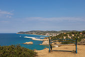 Seascape on the island of Thassos, The Crown of Limenaria area. A magical place.