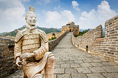 spectacular Great Wall of China，in Beijing