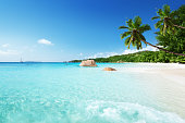 Anse Lazio beach at Praslin island, Seychelles