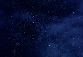 Night Sky with Stars and soft Milky Way Universe as Background or Texture