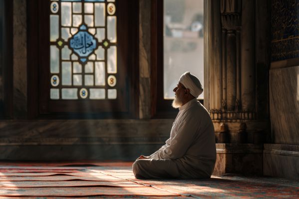 Muslim Praying During Ramadan Free Image