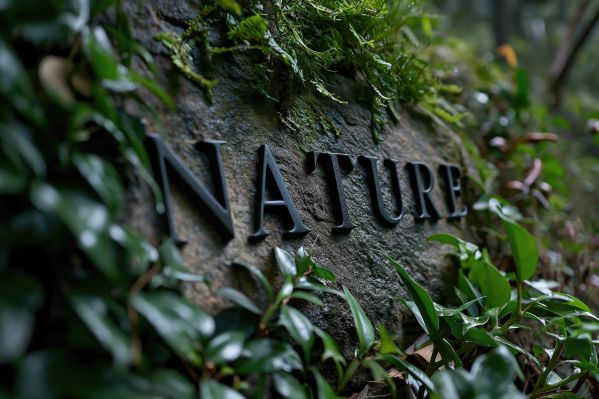 NATURE Metal Sign Wording Lettering Free Image