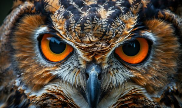 Owl Eyes Predatory Look Free Image