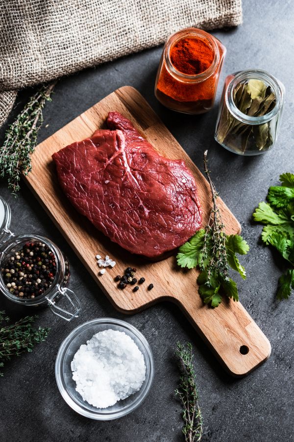 Perfect Beef Steak Vertical Free Photo