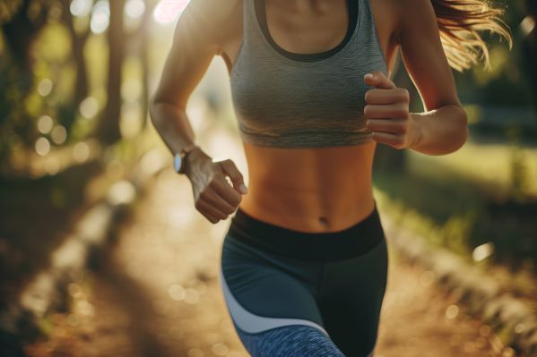 Running Jogging Woman in Motion Free Image