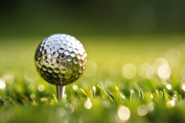 Silver Golf Ball Free Image