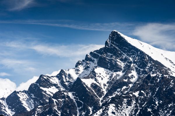 Snowy Top of Krivan Mountain Free Stock Photo