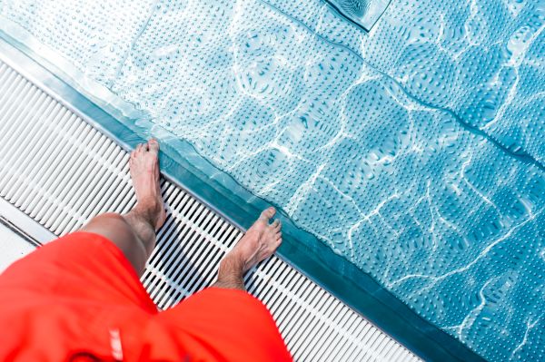 Standing at The Edge of Swimming Pool Free Photo