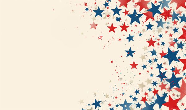 USA Stars Background with Space for Text Free Image