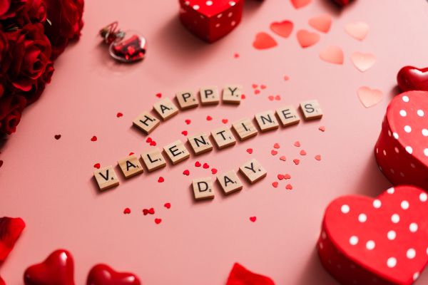 Valentine’s Day Scrabble Letters Free Photo