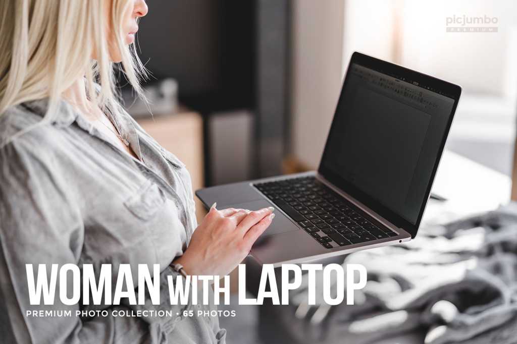 Woman with Laptop Photo Collection